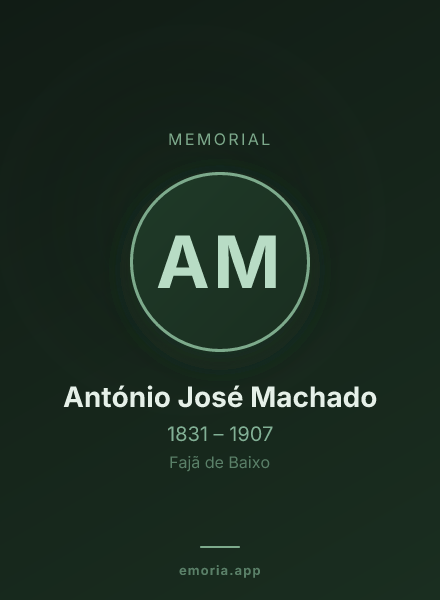 Memorial portrait of António José Machado
