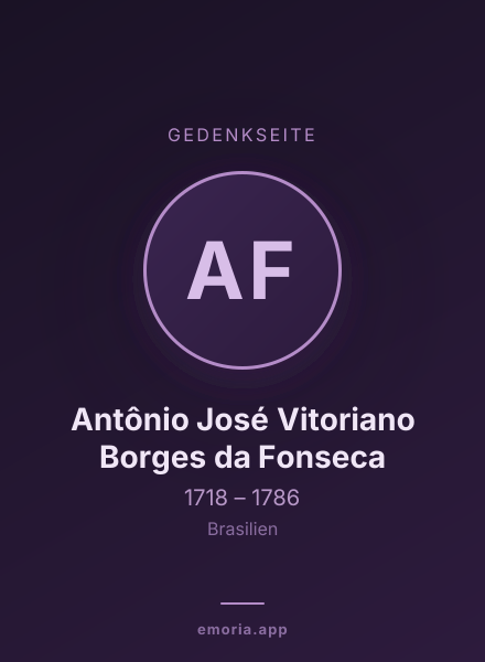 Gedenkportrait von Antônio José Vitoriano Borges da Fonseca
