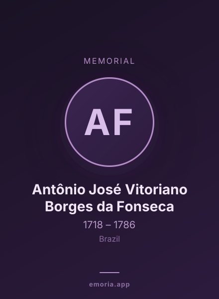 Memorial portrait of Antônio José Vitoriano Borges da Fonseca