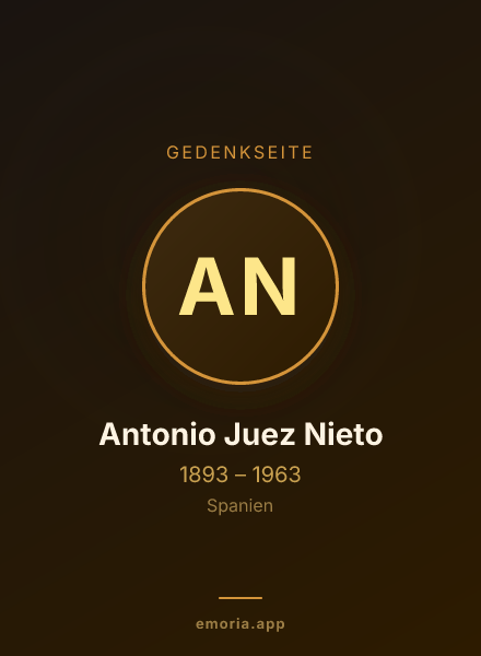 Gedenkportrait von Antonio Juez Nieto