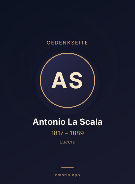 Gedenkportrait von Antonio La Scala