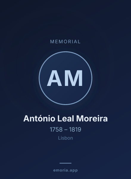 Memorial portrait of António Leal Moreira