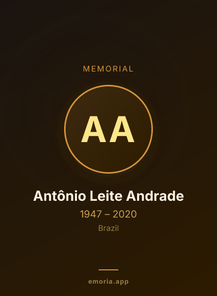 Memorial portrait of Antônio Leite Andrade