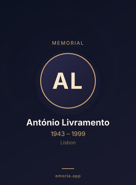 Memorial portrait of António Livramento