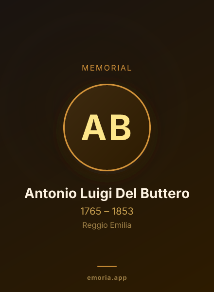 Memorial portrait of Antonio Luigi Del Buttero