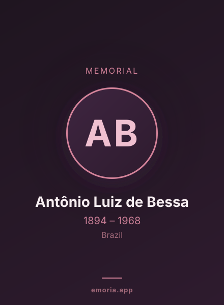 Memorial portrait of Antônio Luiz de Bessa