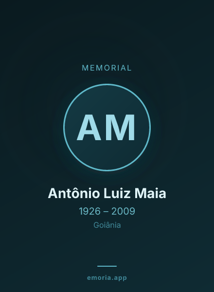 Memorial portrait of Antônio Luiz Maia