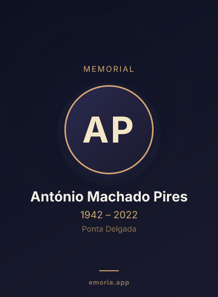 Memorial portrait of António Machado Pires