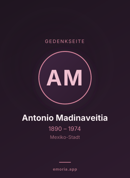 Gedenkportrait von Antonio Madinaveitia