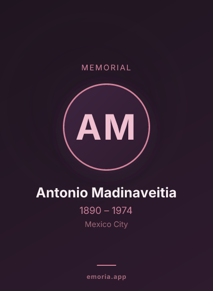 Memorial portrait of Antonio Madinaveitia