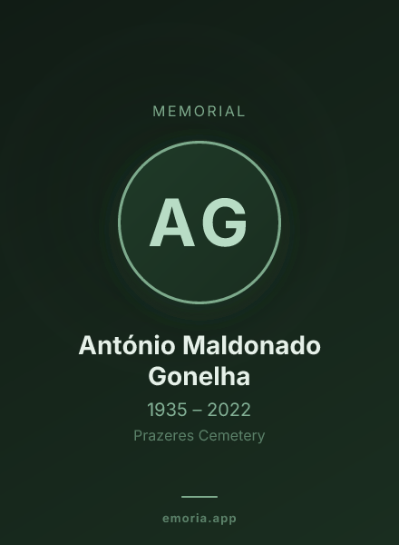 Memorial portrait of António Maldonado Gonelha