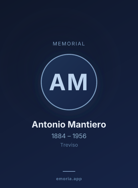 Memorial portrait of Antonio Mantiero