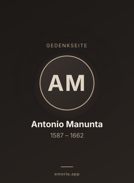 Gedenkportrait von Antonio Manunta