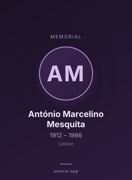 Memorial portrait of António Marcelino Mesquita