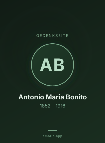 Gedenkportrait von Antonio Maria Bonito