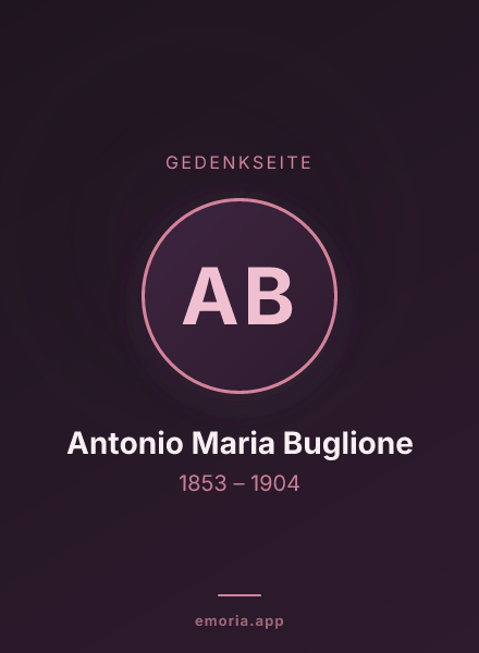 Gedenkportrait von Antonio Maria Buglione