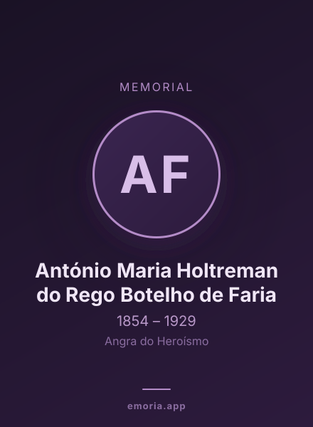 Memorial portrait of António Maria Holtreman do Rego Botelho de Faria