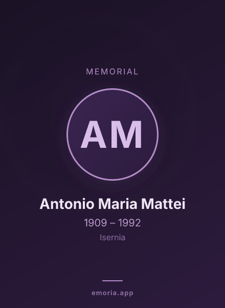 Memorial portrait of Antonio Maria Mattei
