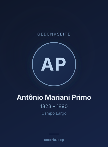Gedenkportrait von Antônio Mariani Primo