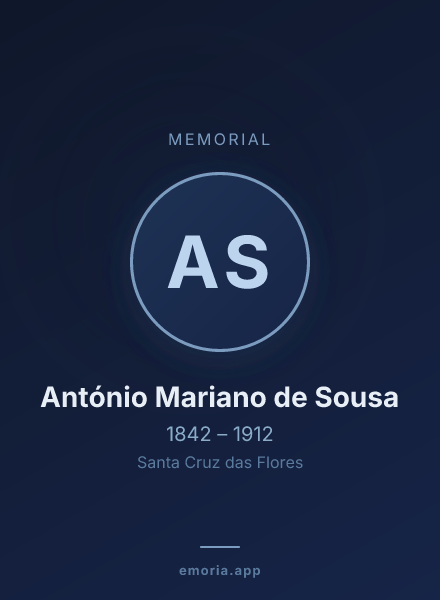 Memorial portrait of António Mariano de Sousa