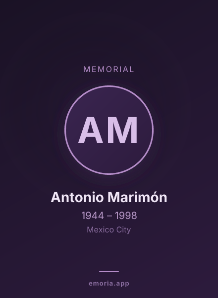 Memorial portrait of Antonio Marimón