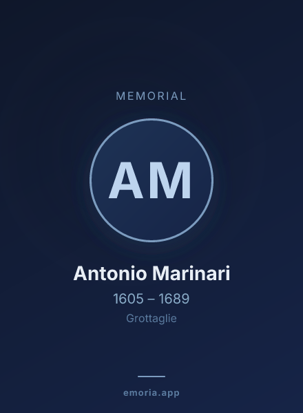 Memorial portrait of Antonio Marinari