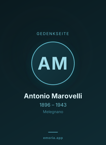 Gedenkportrait von Antonio Marovelli
