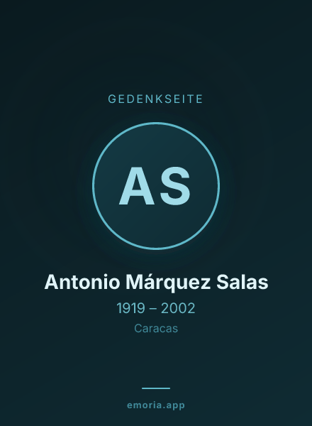 Gedenkportrait von Antonio Márquez Salas