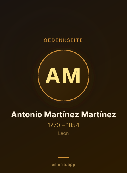 Gedenkportrait von Antonio Martínez Martínez