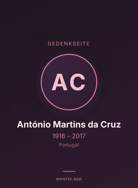 Gedenkportrait von António Martins da Cruz