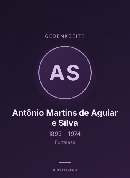 Gedenkportrait von Antônio Martins de Aguiar e Silva