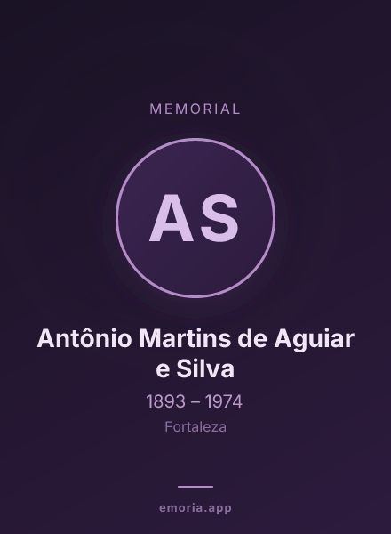 Memorial portrait of Antônio Martins de Aguiar e Silva
