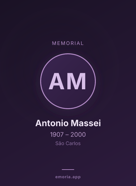 Memorial portrait of Antonio Massei
