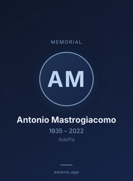 Memorial portrait of Antonio Mastrogiacomo