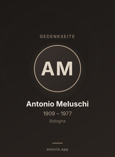 Gedenkportrait von Antonio Meluschi