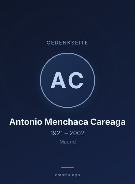 Gedenkportrait von Antonio Menchaca Careaga