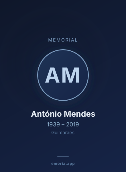 Memorial portrait of António Mendes