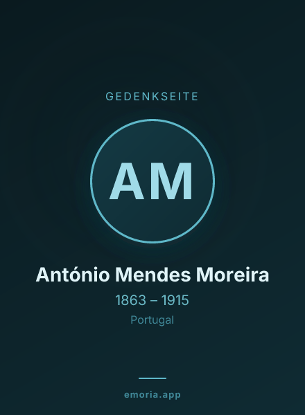 Gedenkportrait von António Mendes Moreira