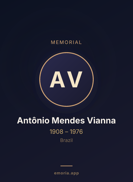 Memorial portrait of Antônio Mendes Vianna