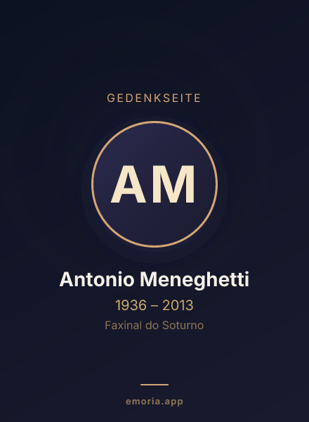 Gedenkportrait von Antonio Meneghetti