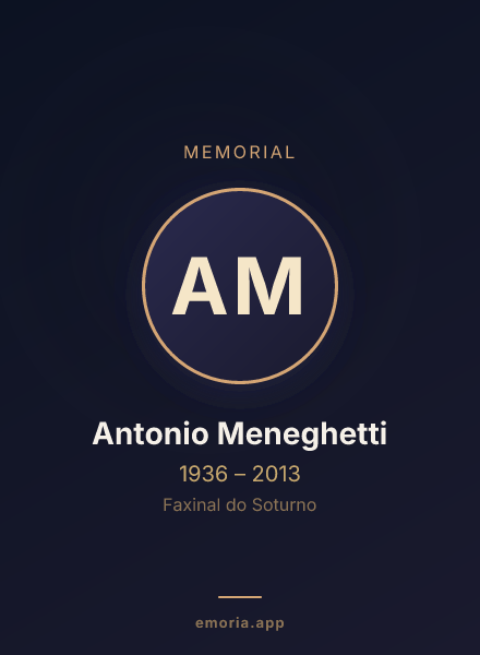 Memorial portrait of Antonio Meneghetti
