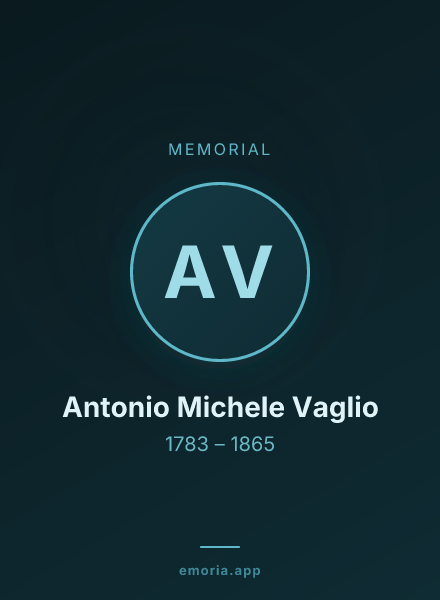 Memorial portrait of Antonio Michele Vaglio