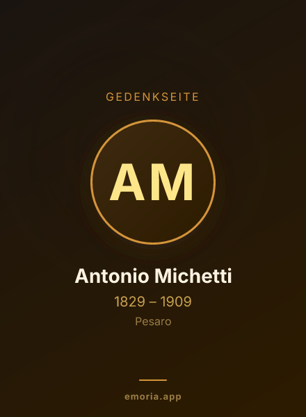 Gedenkportrait von Antonio Michetti