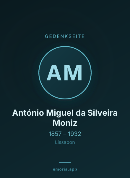Gedenkportrait von António Miguel da Silveira Moniz