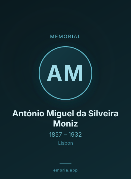 Memorial portrait of António Miguel da Silveira Moniz