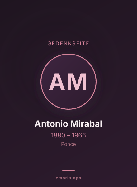 Gedenkportrait von Antonio Mirabal