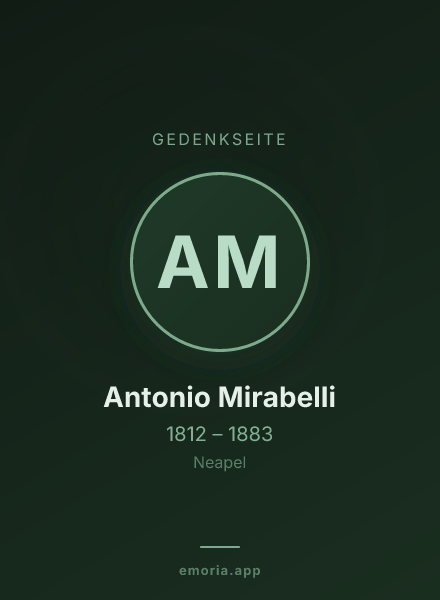 Gedenkportrait von Antonio Mirabelli