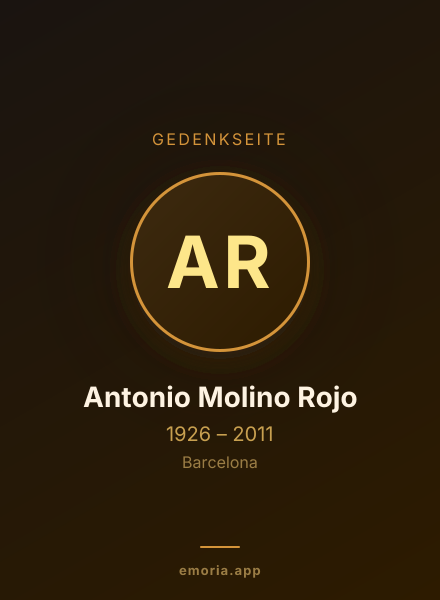 Gedenkportrait von Antonio Molino Rojo