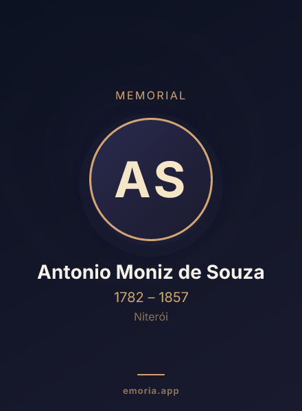 Memorial portrait of Antonio Moniz de Souza