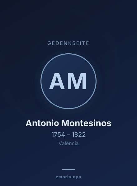 Gedenkportrait von Antonio Montesinos